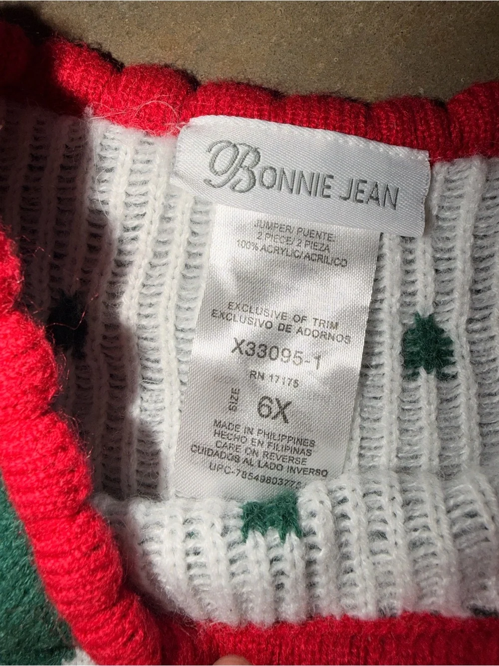 Bonnie Jean 6 Christmas Snowman Sleeveless Sweater Dress 6X Holiday Scallop